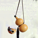 Maxbell Gourd Hip Flask Large Capacity Gourd with Base Gourd Shape for Table Decor 35-40cm 2.5L