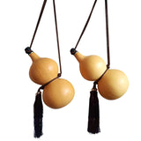 Maxbell Gourd Hip Flask Large Capacity Gourd with Base Gourd Shape for Table Decor 35-40cm 2.5L