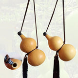 Maxbell Gourd Hip Flask Large Capacity Gourd with Base Gourd Shape for Table Decor 35-40cm 2.5L