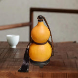 Maxbell Gourd Hip Flask Large Capacity Gourd with Base Gourd Shape for Table Decor 35-40cm 2.5L