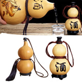 Maxbell Gourd Hip Flask Large Capacity Gourd with Base Gourd Shape for Table Decor 35-40cm 2.5L