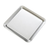 Maxbell Serving Platter Dessert Dish Rectangular for Outdoor Activities big and Argent