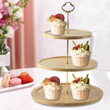 Maxbell Tiered Cupcake Stand Cookies Snacks Holder Multiuse for Party Home Wedding Three Layers
