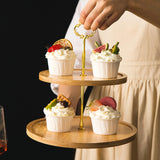 Maxbell Tiered Cupcake Stand Cookies Snacks Holder Multiuse for Party Home Wedding Three Layers