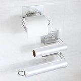 Maxbell Multipurpose Tissue Roll Holder Metal Frame for Bedroom Bathroom Kitchen L