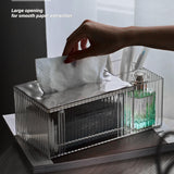 Maxbell Facial Tissue Paper Box Napkins Holder Decorative for Night Stand gray