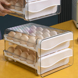 Maxbell 2 Tier Egg Holder Stackable Eggs Tray Bins for Countertop Shelf Drawer