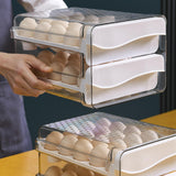 Maxbell 2 Tier Egg Holder Stackable Eggs Tray Bins for Countertop Shelf Drawer