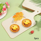 Maxbell 5x Unfinished Craft Paddle Wooden Cutting Board Mini with Handle for Cheese