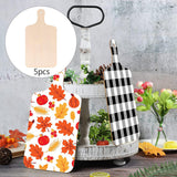 Maxbell 5x Unfinished Craft Paddle Wooden Cutting Board Mini with Handle for Cheese