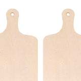 Maxbell 5x Unfinished Craft Paddle Wooden Cutting Board Mini with Handle for Cheese