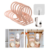 Maxbell Wall Mount Hat Organizer Cabinets Bedroom Door Display Rack Accessories Pink