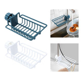 Maxbell Faucet Drainage Shelf Save Space for Kitchen Sink Bathroom Sponge Brush White