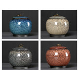 Maxbell Ceramic Ginger Jar Caddy Bud Vase Food Storage Jar for Flour Sugar Rice B