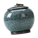 Maxbell Ceramic Ginger Jar Caddy Bud Vase Food Storage Jar for Flour Sugar Rice B