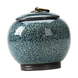 Maxbell Ceramic Ginger Jar Caddy Bud Vase Food Storage Jar for Flour Sugar Rice B