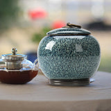 Maxbell Ceramic Ginger Jar Caddy Bud Vase Food Storage Jar for Flour Sugar Rice B