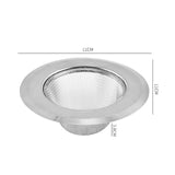 Maxbell Kitchen Sink Strainer Thicken Edge Metal for Wash Basin Bathroom Bathtub L