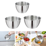 Maxbell Dish Bowl Nesting Storage Bowls Cooking Bowl Space Saving for Dessert Snacks 10CM