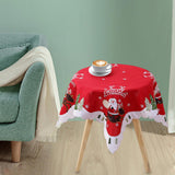 Maxbell Christmas Holiday Dining Tablecloth Polyester for Buffet Table Indoor Patio