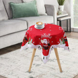 Maxbell Christmas Holiday Dining Tablecloth Polyester for Buffet Table Indoor Patio