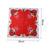 Maxbell Christmas Holiday Dining Tablecloth Polyester for Buffet Table Indoor Patio