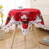 Maxbell Christmas Holiday Dining Tablecloth Polyester for Buffet Table Indoor Patio