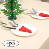 Maxbell 4Pcs Cup Bottles Cover Cutlery Bags Decor Ornament for DIY Crafts Party