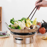 Maxbell Outdoor Alcohol Stove Stainless Steel for Hiking Fishing Picnic Accessory