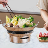 Maxbell Outdoor Alcohol Stove Stainless Steel for Hiking Fishing Picnic Accessory