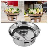 Maxbell Outdoor Alcohol Stove Stainless Steel for Hiking Fishing Picnic Accessory