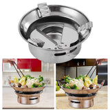 Maxbell Outdoor Alcohol Stove Stainless Steel for Hiking Fishing Picnic Accessory