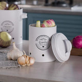 Maxbell 3Pcs Storage Tin Decoration Multipurpose for Pantry Living Room Household White