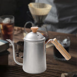 Maxbell Pour Over Gooseneck Tea Pot Coffee Maker Kettle Long Narrow Coffee Pot Argent B