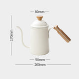 Maxbell Pour Over Gooseneck Tea Pot Coffee Maker Kettle Long Narrow Coffee Pot Beige