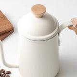 Maxbell Pour Over Gooseneck Tea Pot Coffee Maker Kettle Long Narrow Coffee Pot Beige