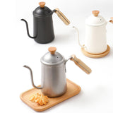 Maxbell Pour Over Gooseneck Tea Pot Coffee Maker Kettle Long Narrow Coffee Pot Beige