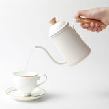 Maxbell Pour Over Gooseneck Tea Pot Coffee Maker Kettle Long Narrow Coffee Pot Beige