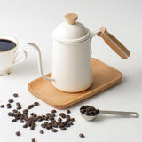 Maxbell Pour Over Gooseneck Tea Pot Coffee Maker Kettle Long Narrow Coffee Pot Beige