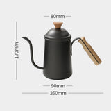 Maxbell Pour Over Gooseneck Tea Pot Coffee Maker Kettle Long Narrow Coffee Pot Black