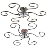 Maxbell Metal Goblets Glass Holder Stemware Storage Organizer for Tabletop Bar Copper
