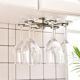 Maxbell Metal Goblets Glass Holder Stemware Storage Organizer for Tabletop Bar Bronze
