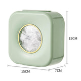 Maxbell Wrap Dispenser Reusable Punch Free for Food Wrap Green