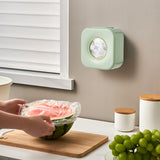 Maxbell Wrap Dispenser Reusable Punch Free for Food Wrap Green