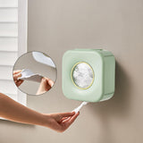 Maxbell Wrap Dispenser Reusable Punch Free for Food Wrap Green