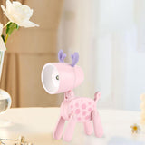 Maxbell Nursery Night Light Bedside Lamp Cartoon for Tabletop Adults Home Decoration Pink