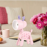 Maxbell Nursery Night Light Bedside Lamp Cartoon for Tabletop Adults Home Decoration Pink