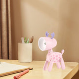 Maxbell Nursery Night Light Bedside Lamp Cartoon for Tabletop Adults Home Decoration Pink