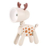 Maxbell Nursery Night Light Bedside Lamp Cartoon for Tabletop Adults Home Decoration Beige