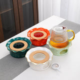 Maxbell Teapot Warmer Buffet Server Warmer for Glass Teapots Coffee and Milk Hiking white